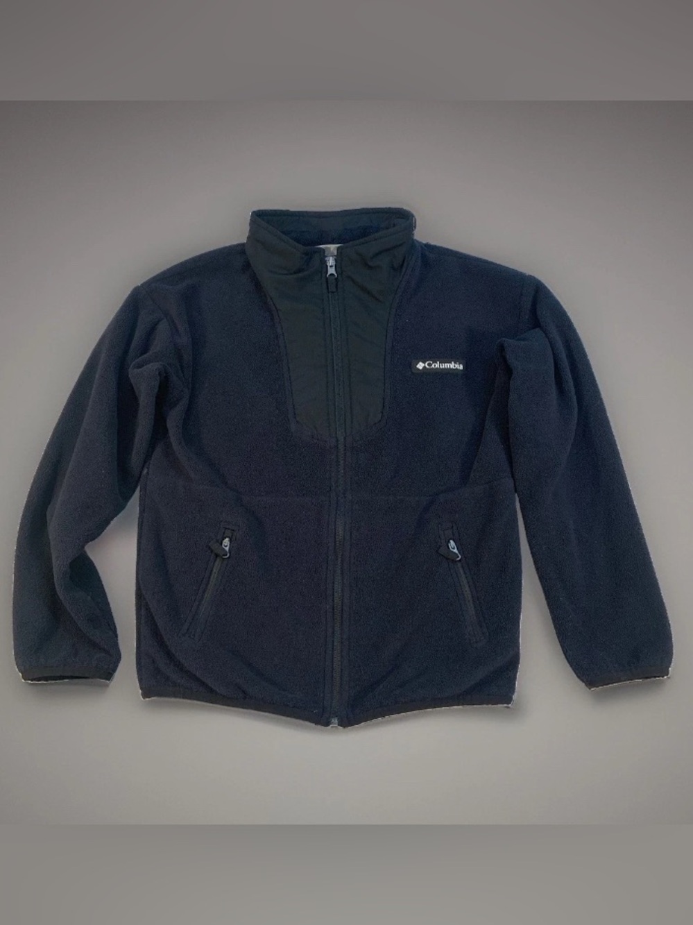 Columbia Kids Sequoia Grove Black Full-Zip Fleece Jacket 10/12